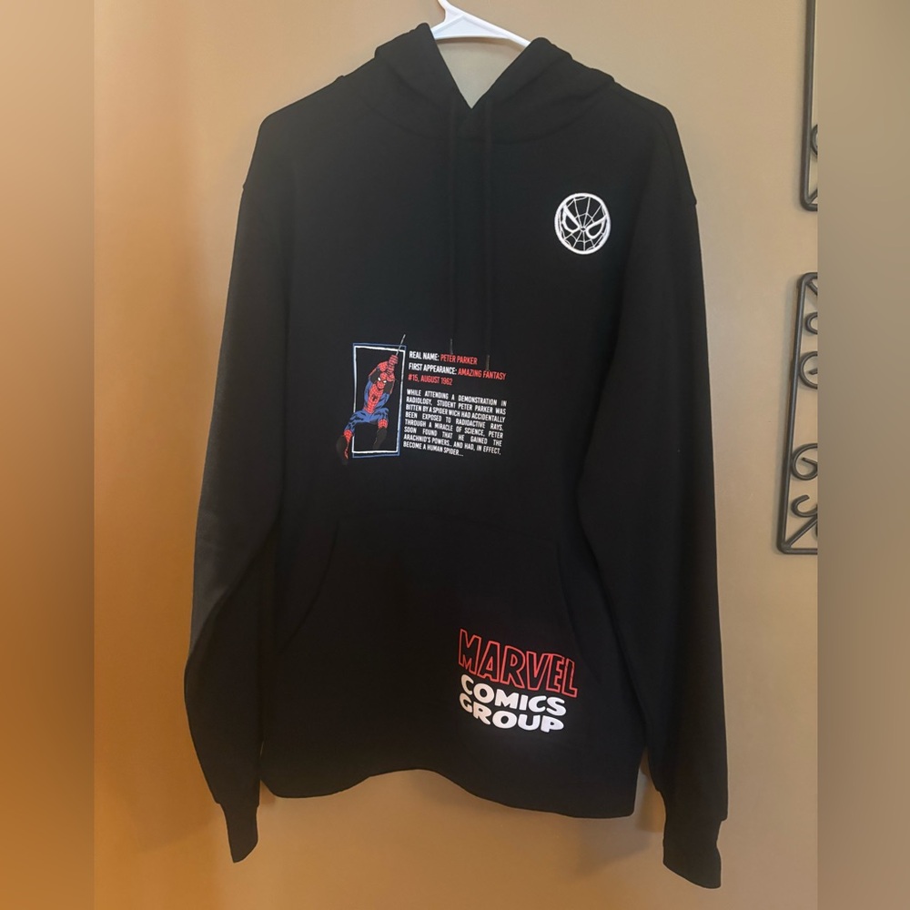 Marvel Amazing Spider-Man Black Hoodie for Men
Medium NWOT